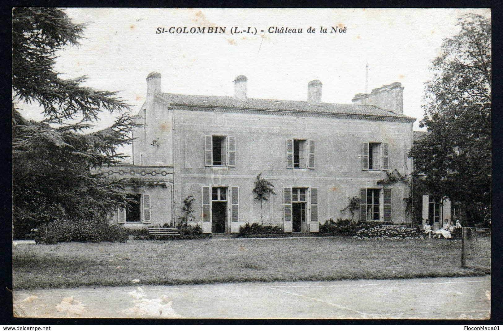 Saint Colombin 44 Château De La Noë Nantes Carte Rare Cad 05 09 1927 TB Texte En Rapport Avec La Demeure V. Explic - Otros & Sin Clasificación