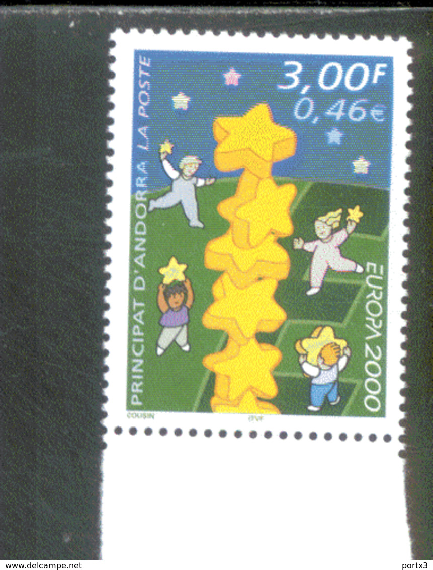 CEPT Sternenturm Andorra Fr 551 MNH Postfrisch ** - 2000