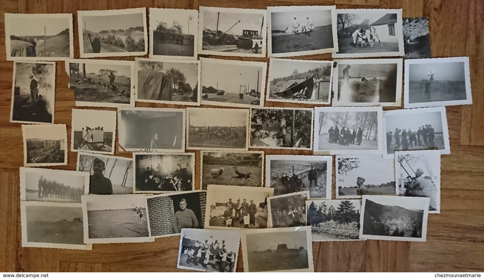 ARMEE DE L AIR ALLEMANDE ENTRE 1939 ET 1941 MOULIN CIMETIERE RENNES GARE LISTE DE NOMS PONT DETRUIT - LOT DE 37 PHOTOS - Guerra, Militares