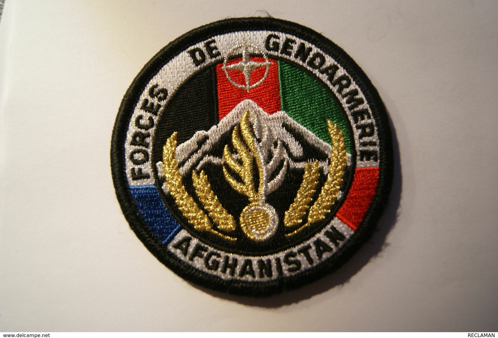 PATCH ECUSSON INSIGNE FORCES DE GENDARMERIE AFGHANISTAN AGREE DGGN - Police