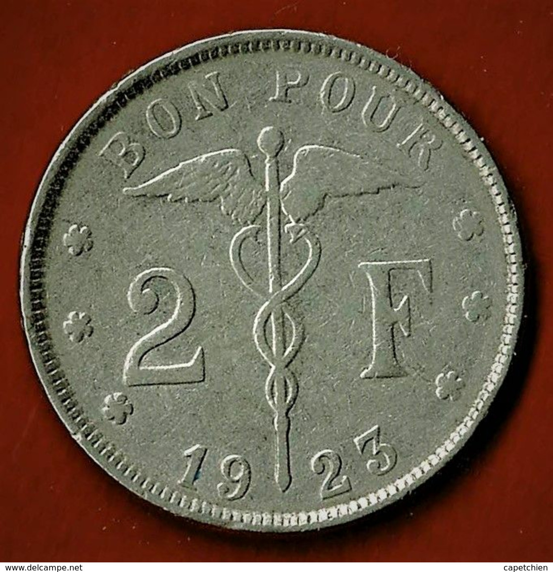 BELGIQUE / 2 FRANCS / 1923 / EN FRANCAIS - Non Classés