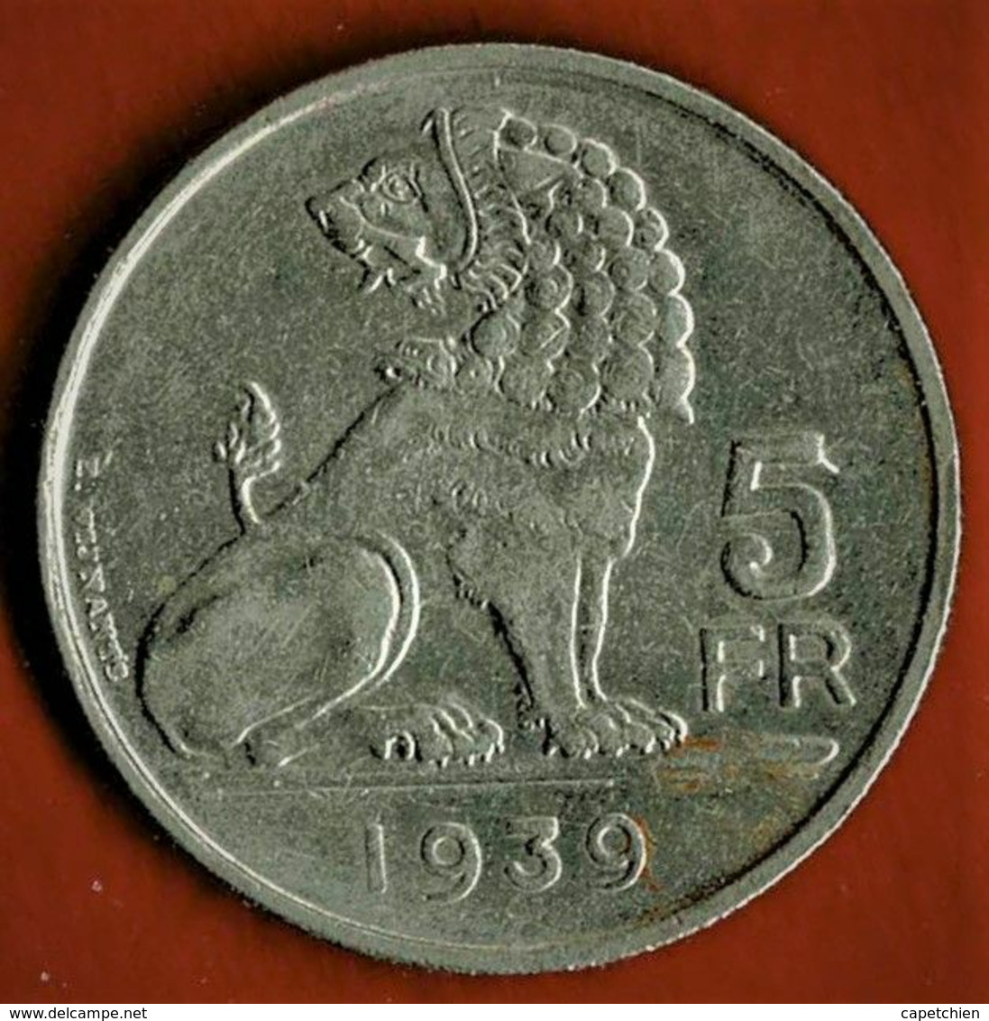 BELGIQUE / 5 FRANCS / 1939 / - Sin Clasificación