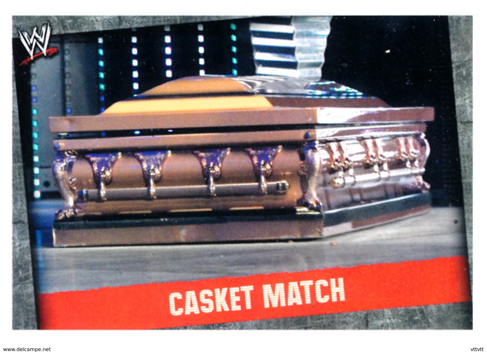 Wrestling, Catch : CASKET MATCH (MATCH TYPE CARD, 2008) Topps, Slam, Attax, Evolution, Trading Card Game, 2 Scans TBE - Trading Cards