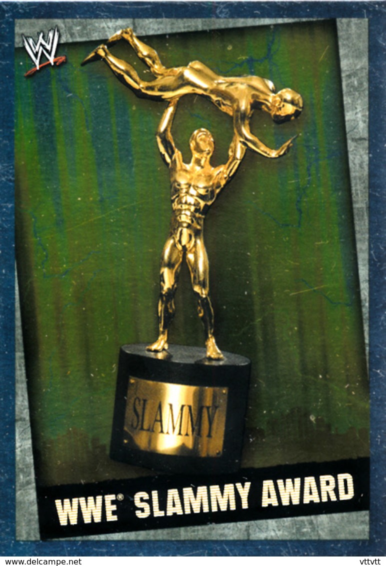 Wrestling, Catch : WWE SLAMMY AWARD (TITLE CARD, 2008) Topps, Slam, Attax, Evolution, Trading Card Game, 2 Scans TBE - Trading Cards