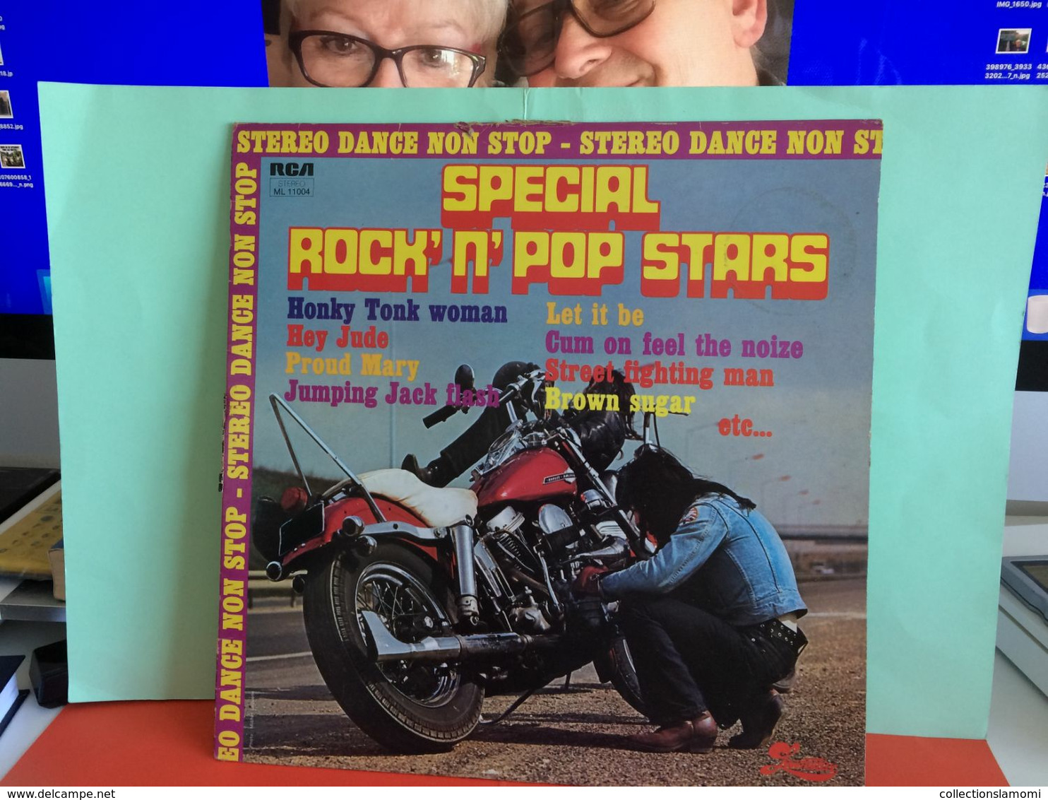 Compilations Spécial Rock N' Pop Stars- Disque Vinyles 33T) Titres Voir Photos-  (Muller Dom-Cat) -Pop Rock - Compilations