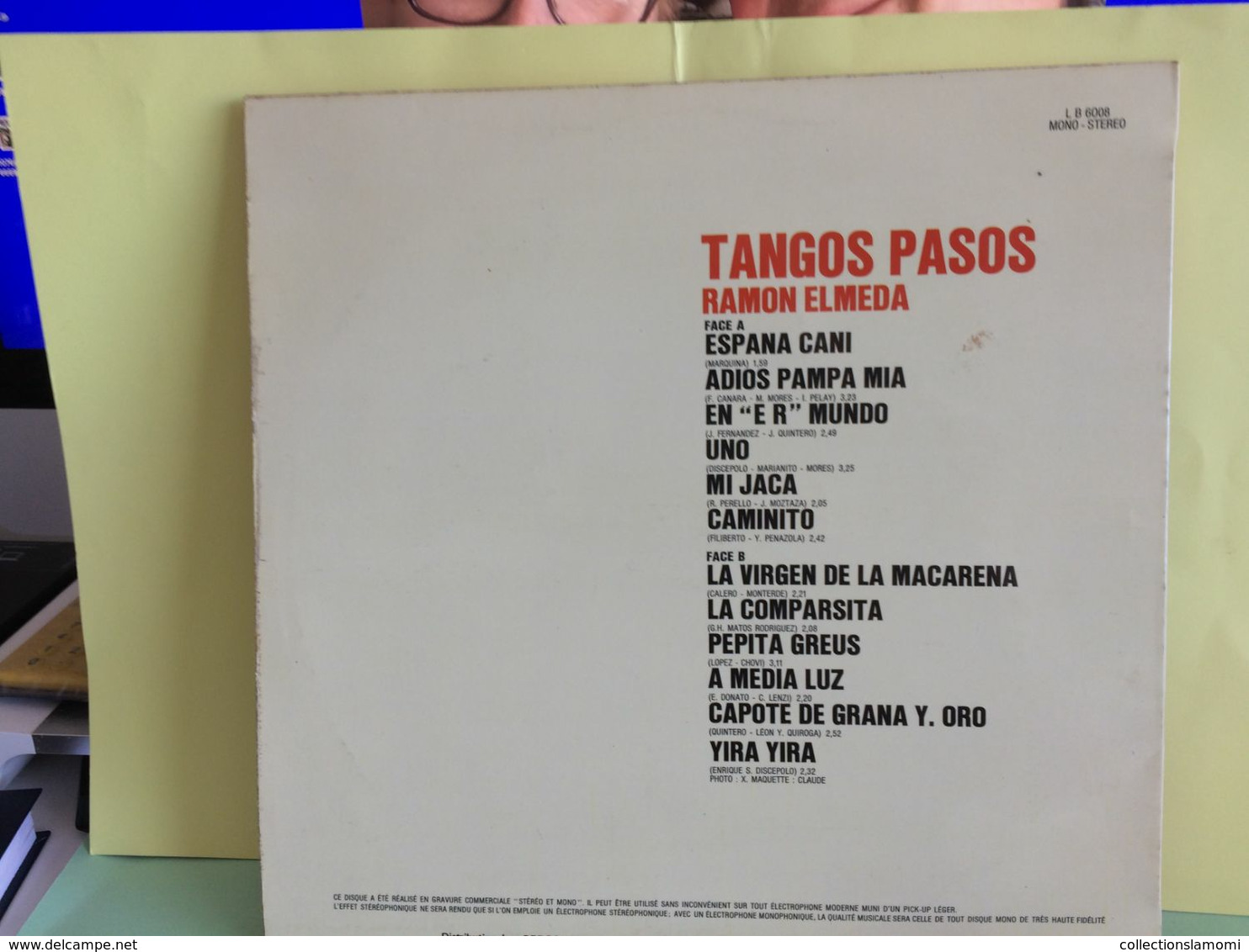 Compilations Tangos Pasos Ramon ELmeda- Disque Vinyles 33T) Titres Voir Photos-  (Muller Dom-Cat) - - Compilaties