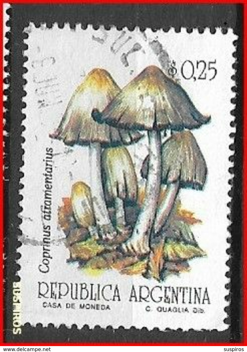 ARGENTINA 1992 Fungi   USED  NO WM GJ  2592 - Usados