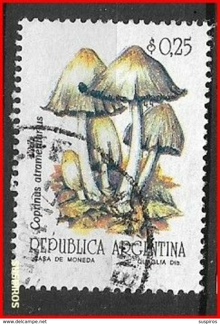 ARGENTINA 1992 Fungi   USED  NO WM GJ  2592 - Oblitérés