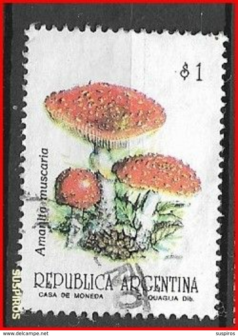 ARGENTINA 1993 Mushrooms & Fungi    USED  NO WM GJ # 2599 - Oblitérés