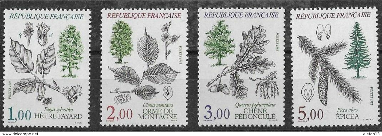 FRANCE N°2384 à 2387 ** 6 Valeurs Neuves Sans Charnière  Série Complète MNH - Nuevos