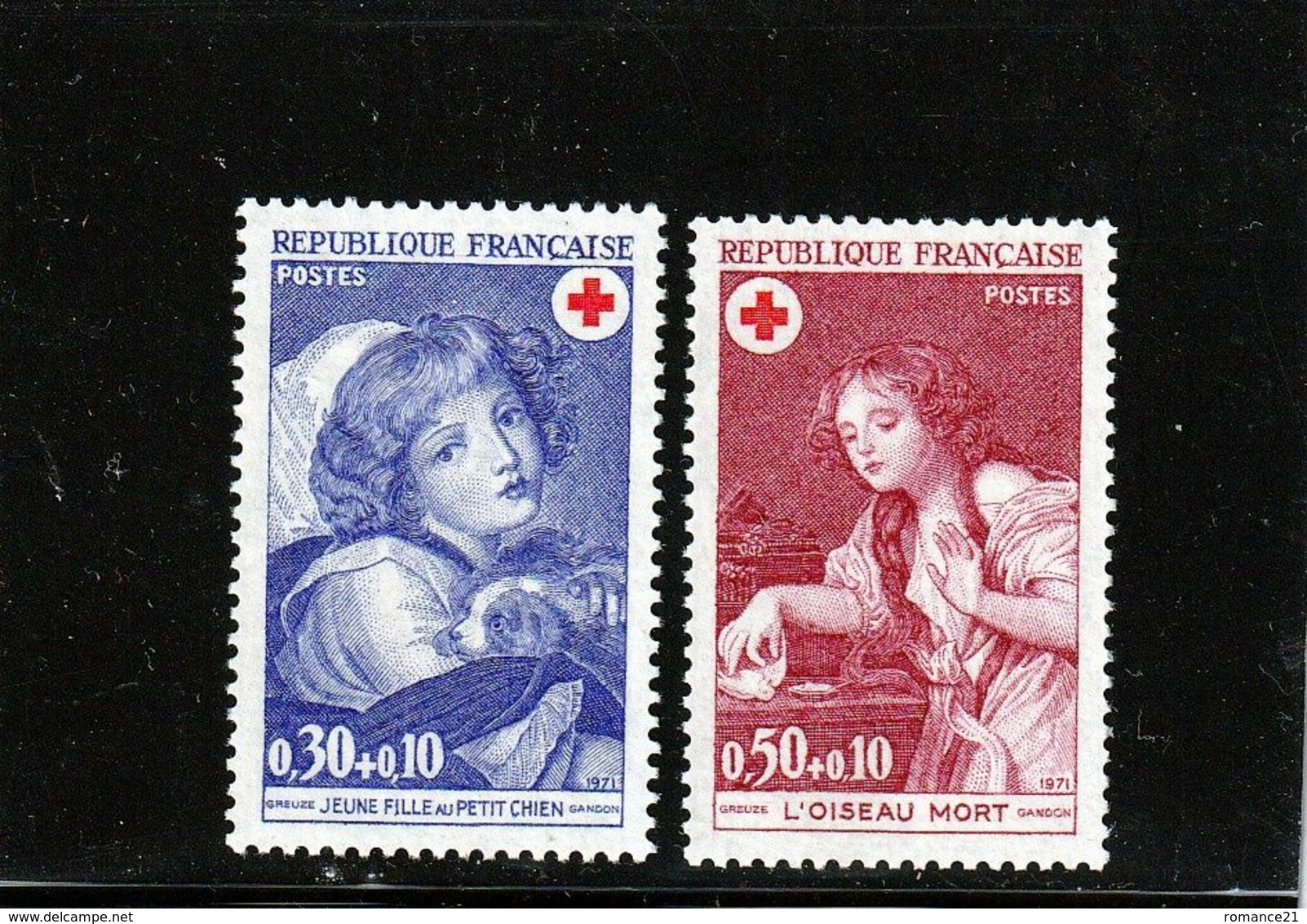 FRANCE 1971 N° 1700-1701   NEUF **  Au Profit De La Croix Rouge - Unused Stamps