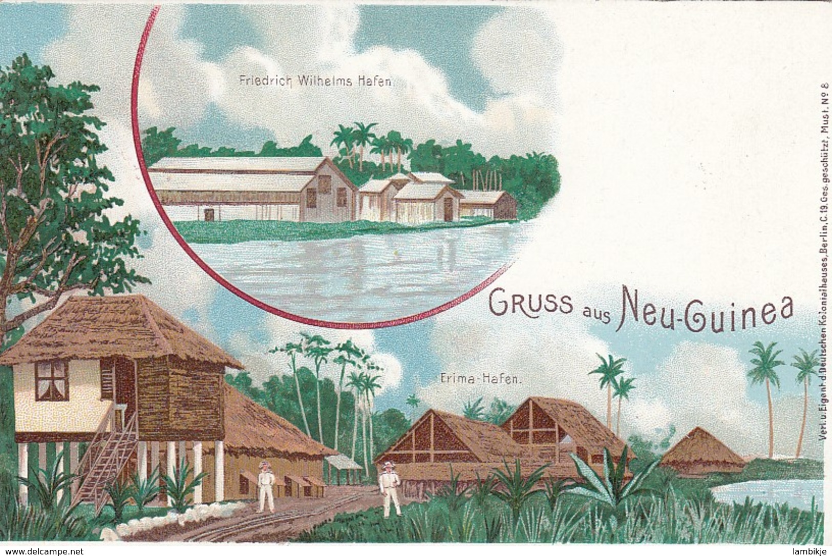 Deutsches Reich Kolonien New Guinea Postkarte 1898 - Duits-Nieuw-Guinea