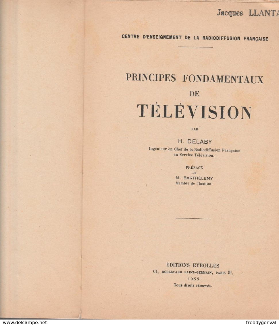 TELEVISION PRINCIPES FONDAMENTAUX - Audio-video