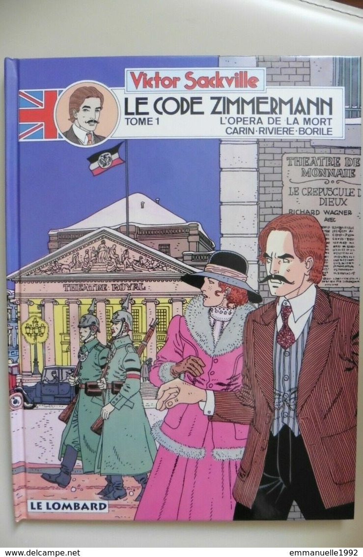 BD Victor Sackville Tome 1 Le Code Zimmermann L'Opéra De La Mort - Le Lombard - Victor Sackville