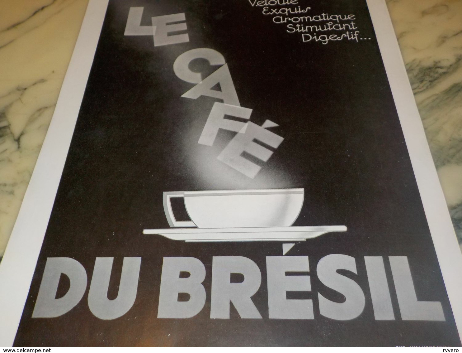 ANCIENNE PUBLICITE LE MEILLEUR  CAFE DU BRESIL 1934 - Otros & Sin Clasificación
