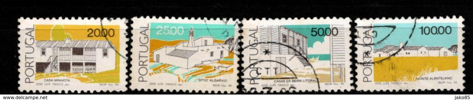 PORTUGAL - 1985 - YT N° 1640 / 1643 - Oblitérés - Série Complète - Andere & Zonder Classificatie