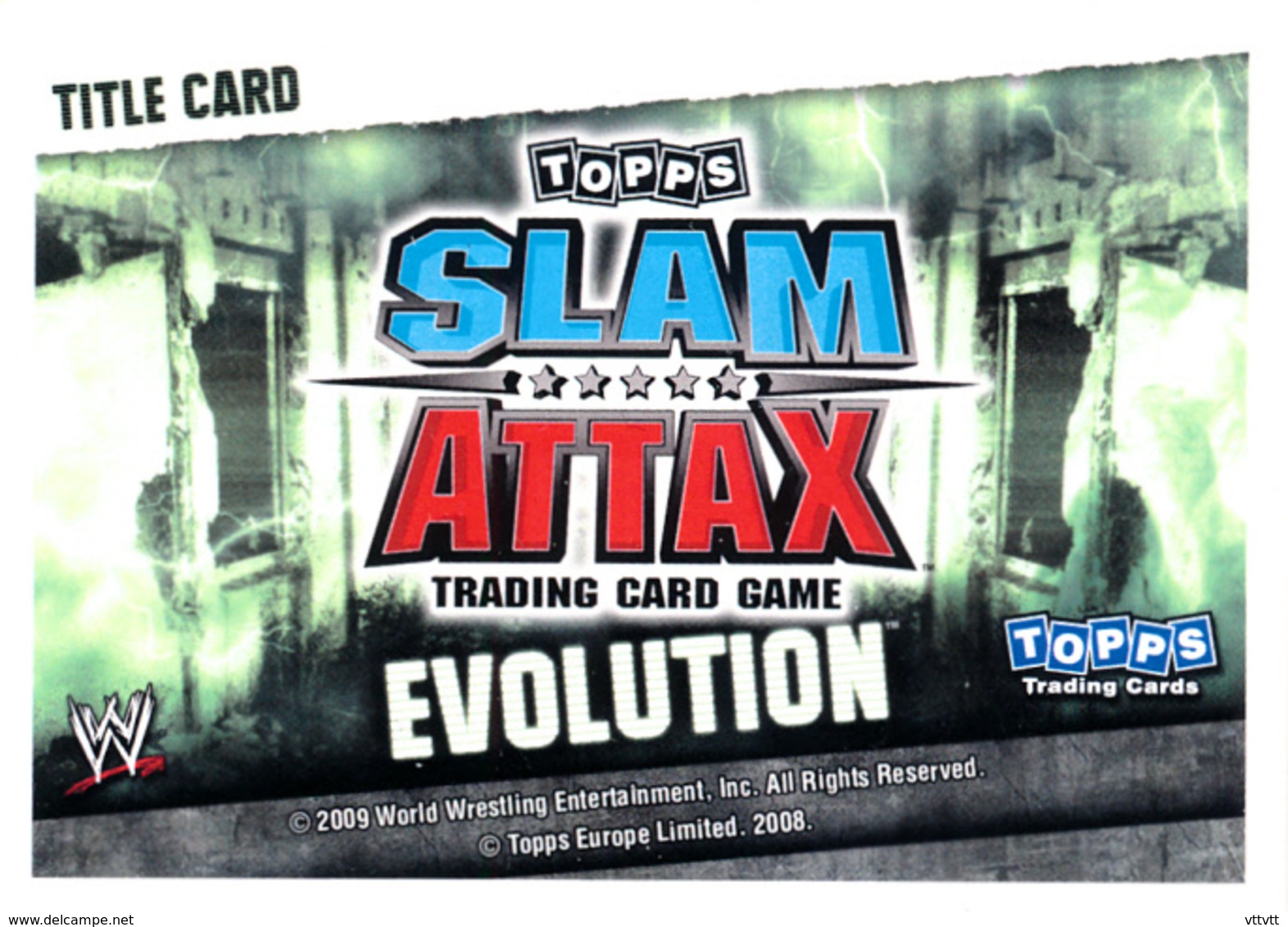 Wrestling, Catch : WWE DIVAS CHAMPIONSHIP (2008), Topps, Slam, Attax, Evolution, Trading Card Game, 2 Scans, TBE - Trading-Karten