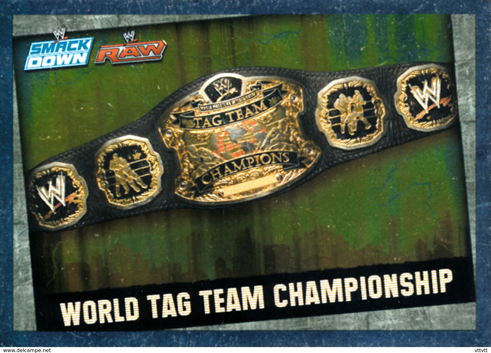 Wrestling, Catch : WORLD TAG TEAM CHAMPIONSHIP (2008), Topps, Slam, Attax, Evolution, Trading Card Game, 2 Scans, TBE - Trading-Karten