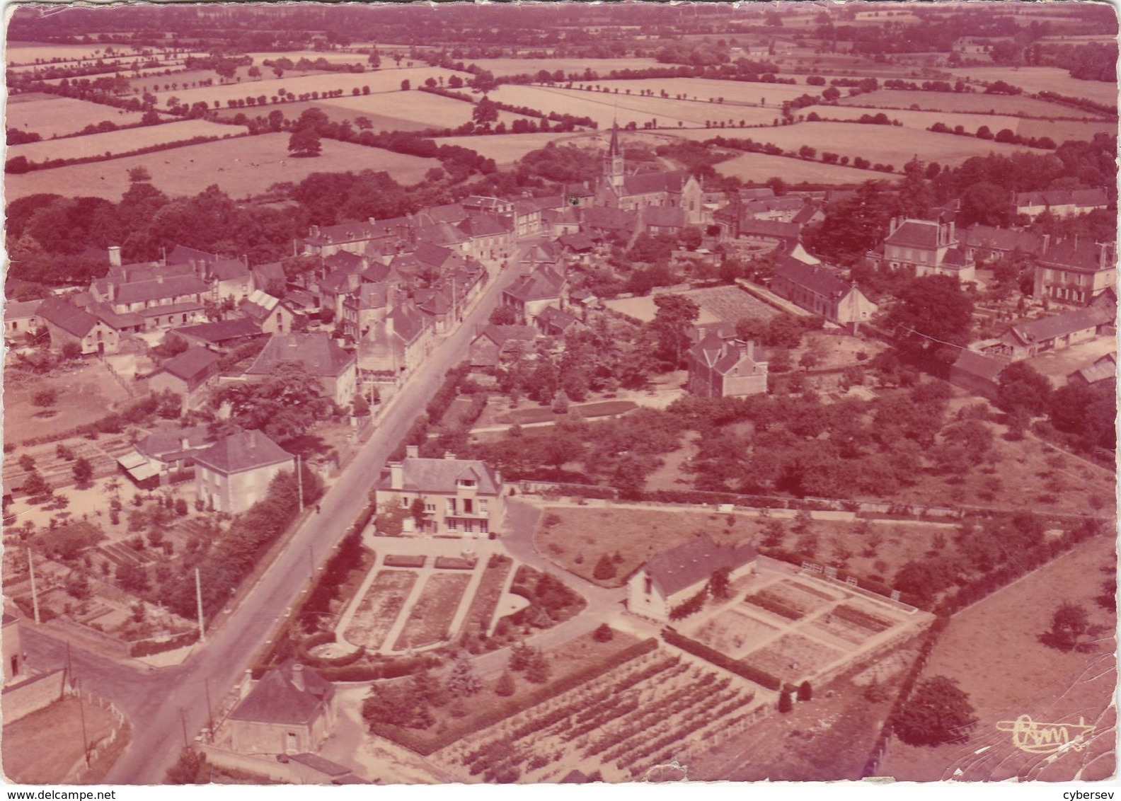 SAINT-AIGNAN-sur-ROE - Vue Générale - CPSM GF - Saint Aignan Sur Roe