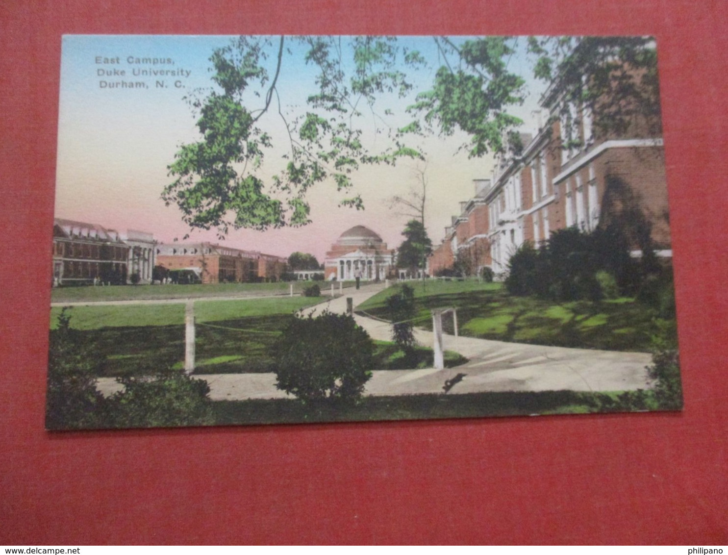 Hand Colored  ---- Duke University     East Campus      Durham    North Carolina        Ref  4360 - Durham