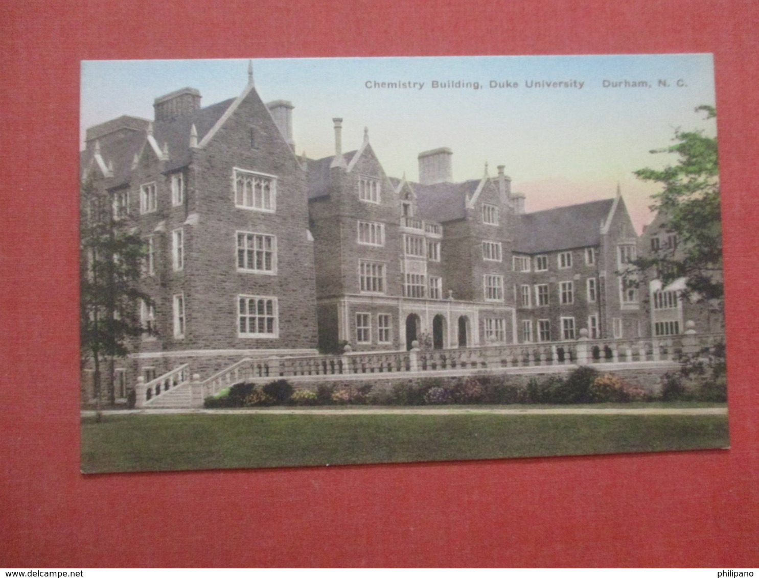 Hand Colored  ---- Duke University    Chemistry Building     Durham    North Carolina        Ref  4360 - Durham