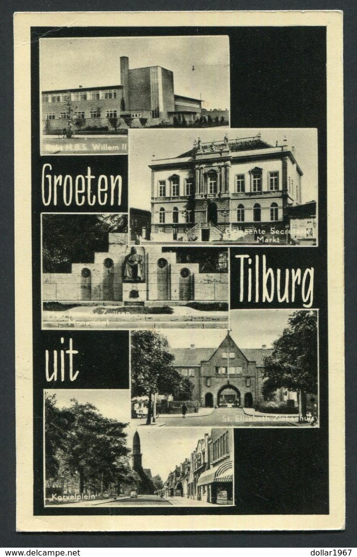 Groeten Uit Tilburg - Stamp 1956 - NOT Used  , 2 Scans For Condition. (Originalscan !! ) - Tilburg