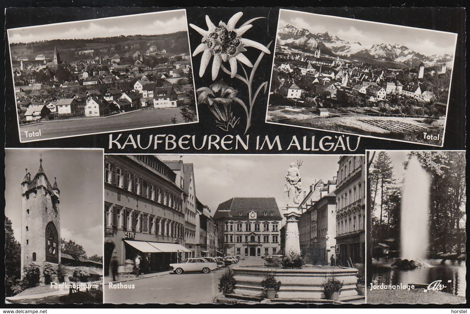 D-87600 Kaufbeuren - Alte Ansichten - Mehrbildkarte - Rathaus - Cars - Opel - Kaufbeuren