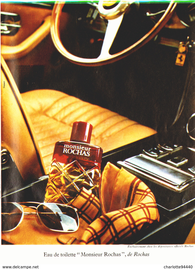 PUB PARFUM " MONSIEUR ROCHAS " De " ROCHAS " 1975  ( 3 ) - Sin Clasificación