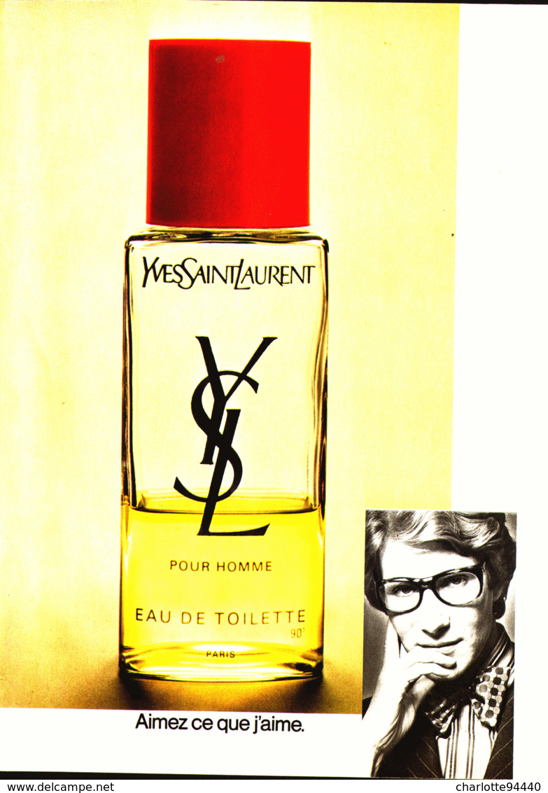 PUB PARFUM   " YVES SAINT LAURENT " 1974  ( 10 ) - Non Classés