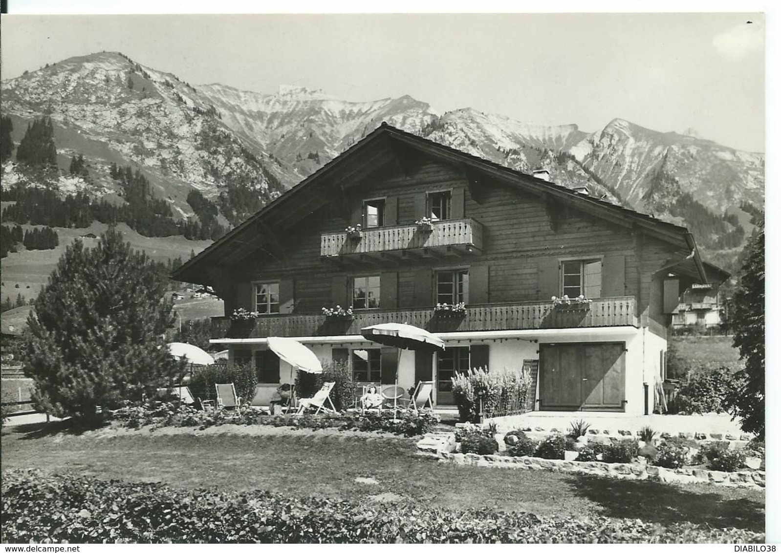 PENSION PRAZ _ LOUVON    ( SUISSE )  CHÂTEAU D ' OEX - La Praz