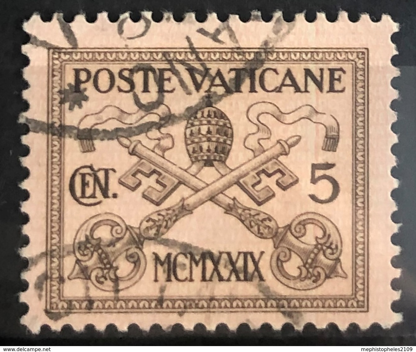 VATICANE 1929 - Canceled - Sc# 1 - 5c - Usados