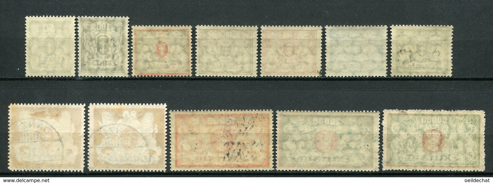 19508 DANTZIG N°103, 105, 110, 112, 114/6, 120, 123, 130/2  **/*/ °     1921-23   B/TB - Other & Unclassified