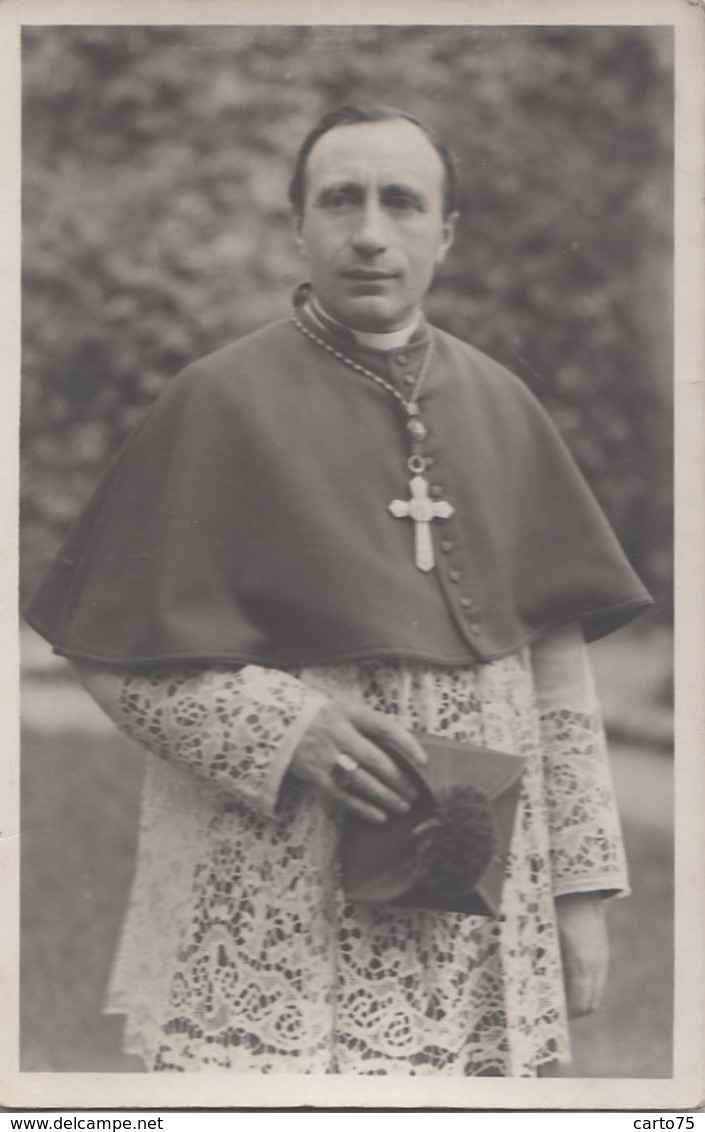 Photographie - Carte-Photo - Religion - Ecclésiastique - Portrait - Barrette - Cardinal - Fotografie