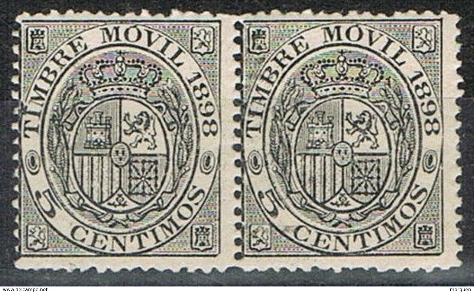 Par Sellos Timbre Movil 1898, 5 Cts ** - Postage-Revenue Stamps