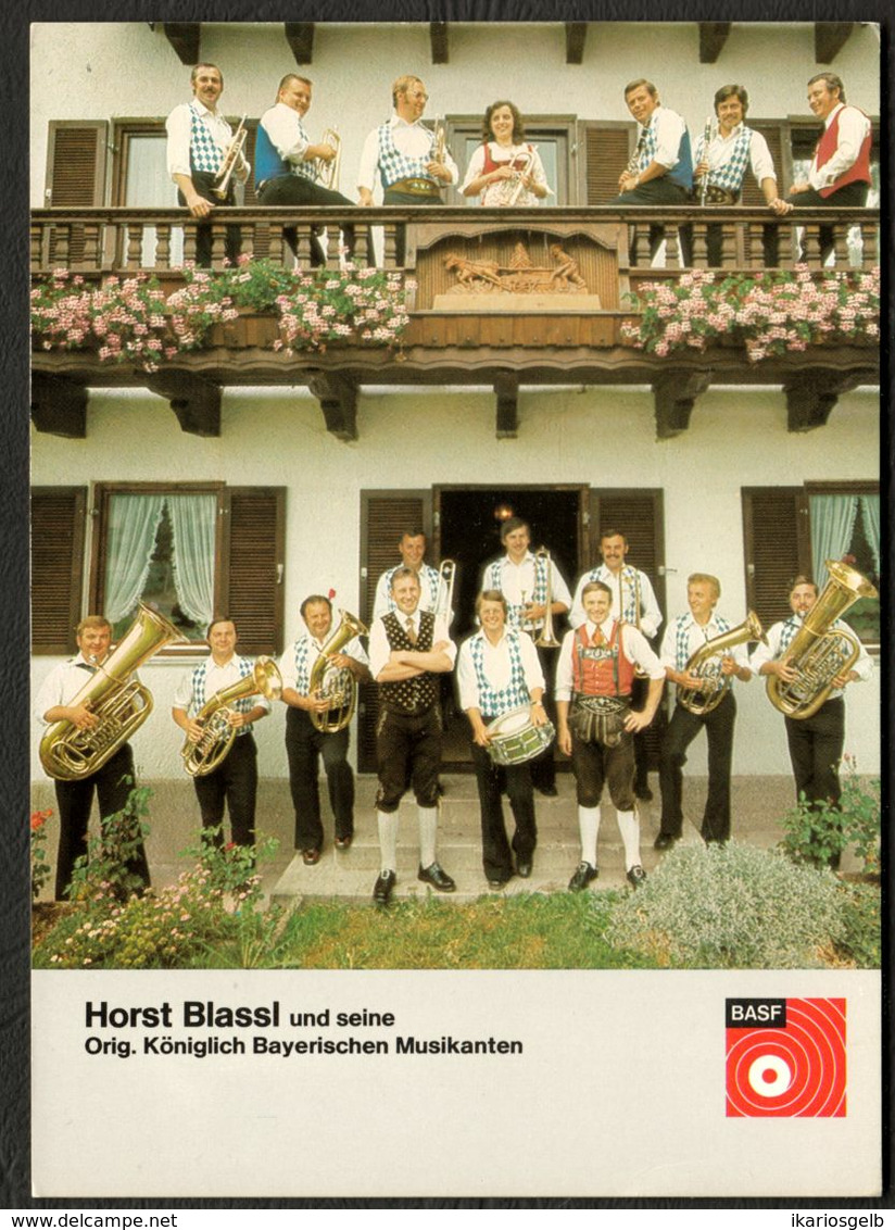 GERETSRIED 1962 " Horst Blassl Und Seine Original Königlich Bayrischen Musikanten " Reklamekarte - Geretsried