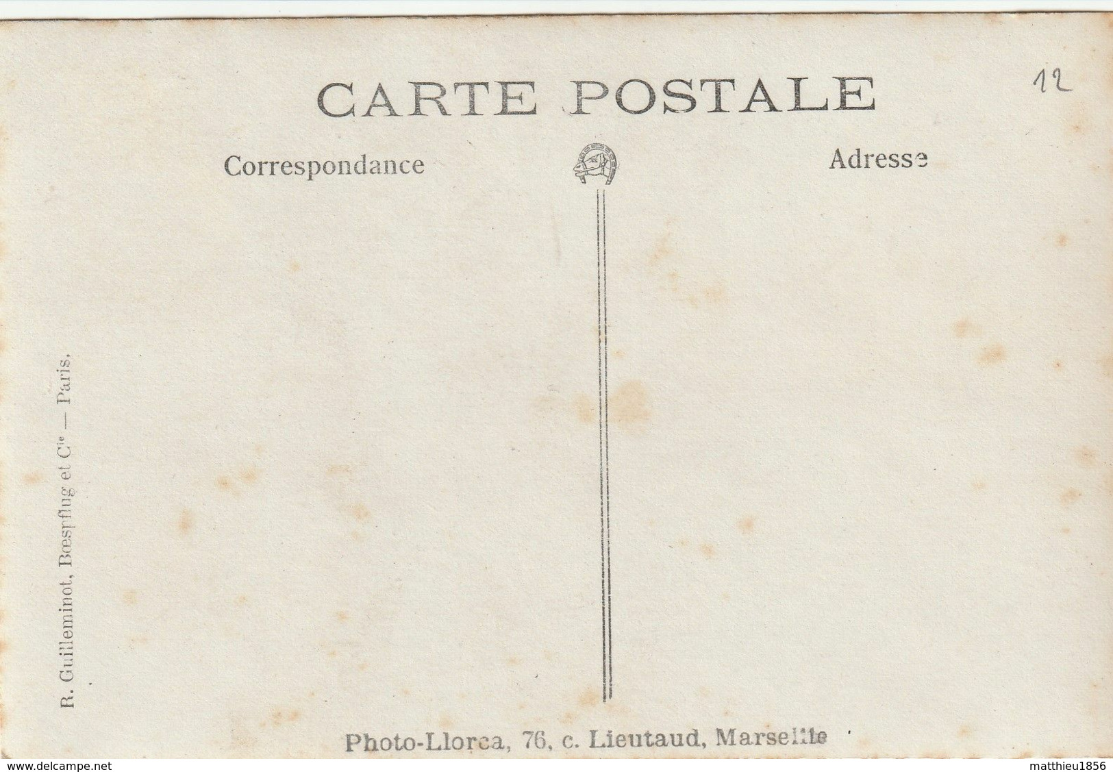 CP Photo 14-18 MARSEILLE - Soldats à L’hôpital Saint-Giniez, Prado (A224, Ww1, Wk 1) - Castellane, Prado, Menpenti, Rouet