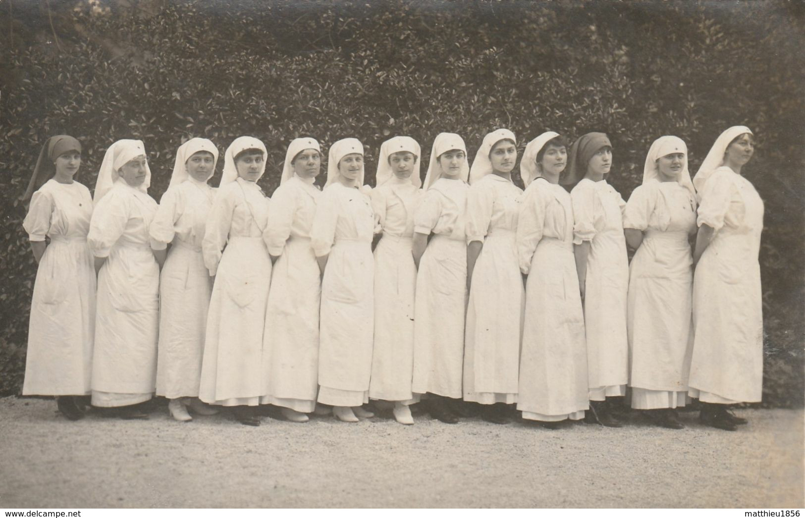 CP Photo 14-18 MARSEILLE - Infirmières à L’hôpital Saint-Giniez, Prado (A224, Ww1, Wk 1) - Castellane, Prado, Menpenti, Rouet