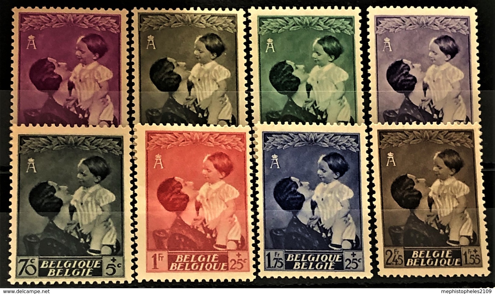 BELGIUM 1937 - MLH - Sc# B189-B195 - Altri & Non Classificati