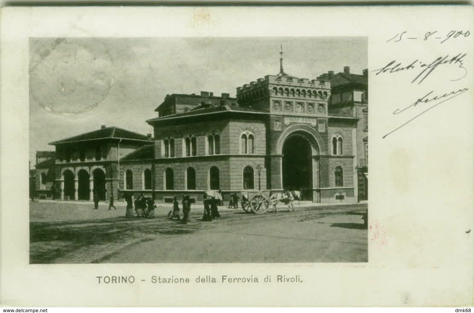 RIVOLI ( TORINO ) STAZIONE FERROVIARIA - FINE 800 - SPEDITA  (BG5652) - Rivoli