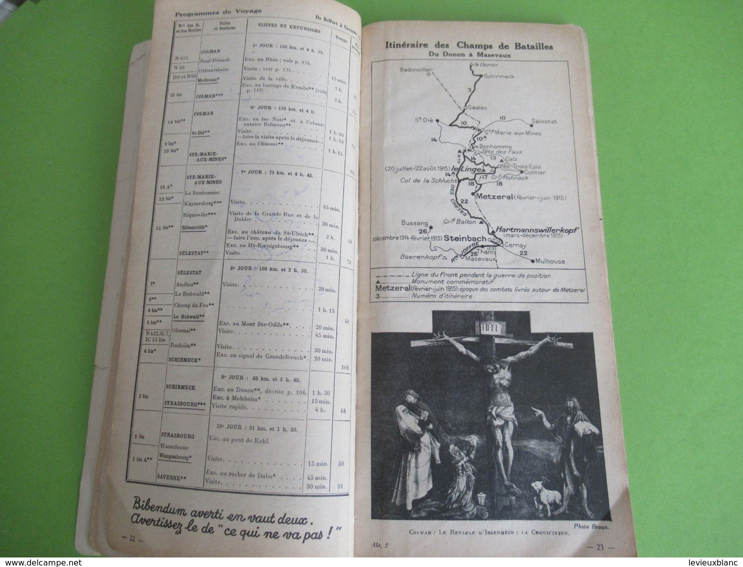 Guide régional/Pneu Michelin/ALSACE/de Strasbourg à Mulhouse/Hautes Vosges/Tourisme Michelin/1935-36      PGC410