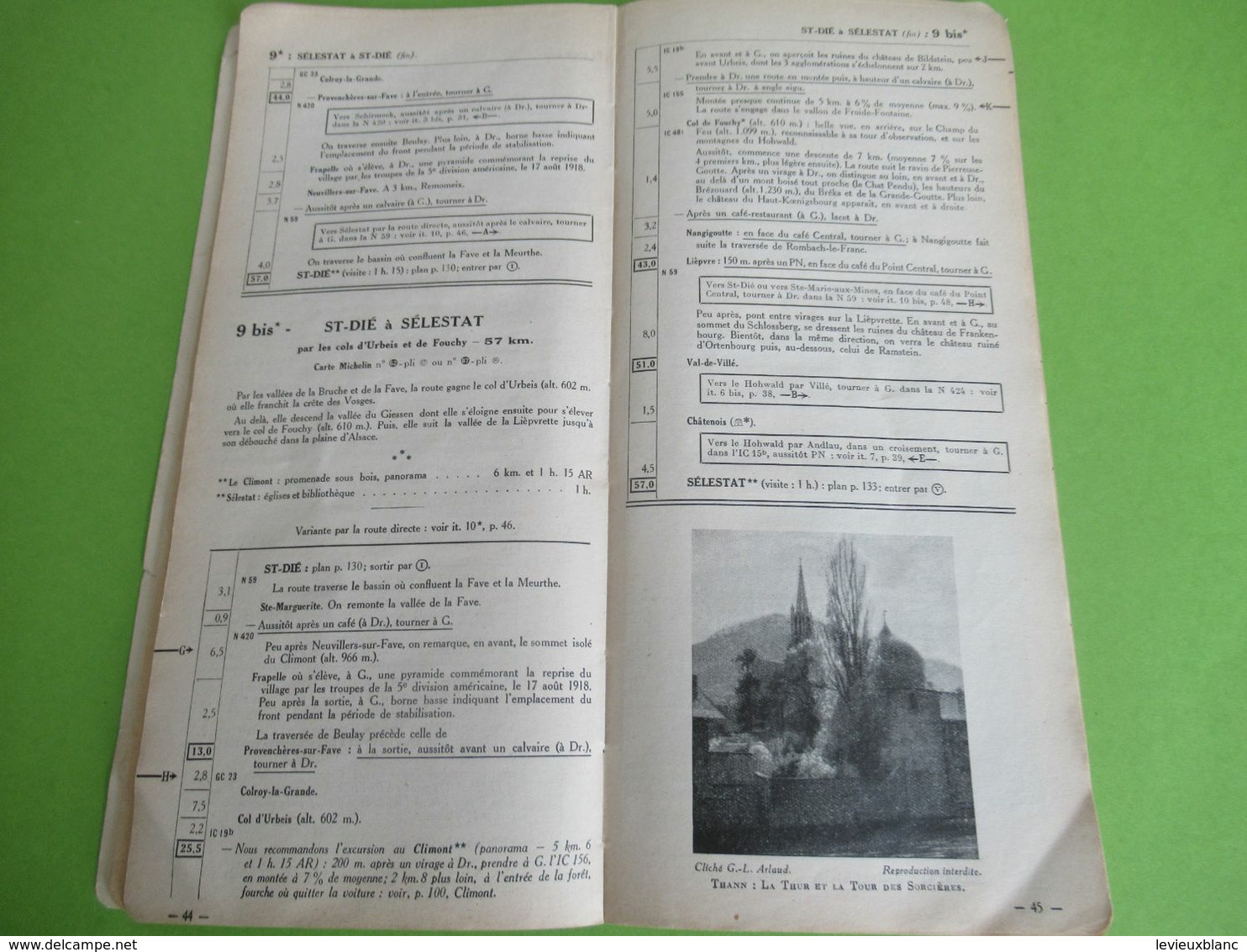 Guide régional/Pneu Michelin/ALSACE/de Strasbourg à Mulhouse/Hautes Vosges/Tourisme Michelin/1935-36      PGC410