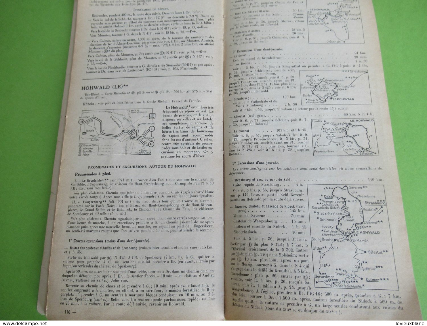 Guide régional/Pneu Michelin/ALSACE/de Strasbourg à Mulhouse/Hautes Vosges/Tourisme Michelin/1935-36      PGC410