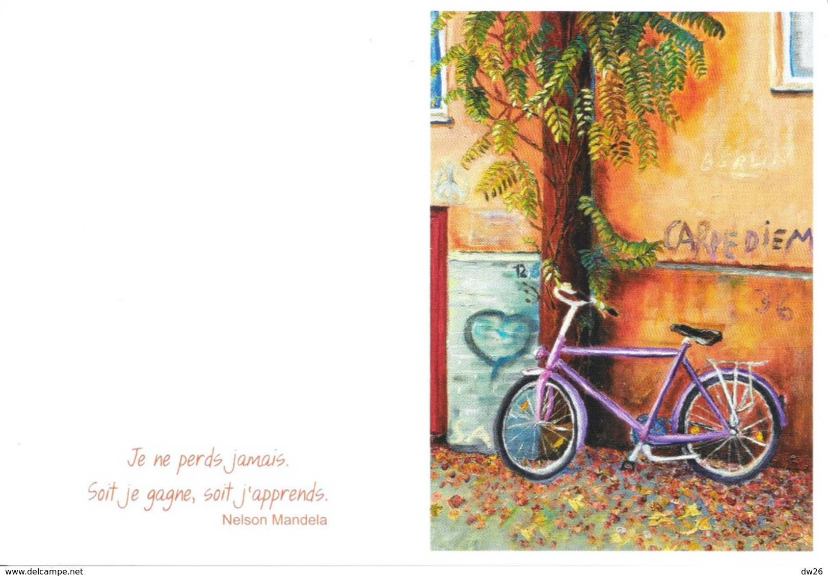 Calendrier 2019 - Nelson Mandela: Je Ne Perd Jamais. Soit Je Gagne, Soit J'apprends - Illustration Vélo - Petit Format : 2001-...