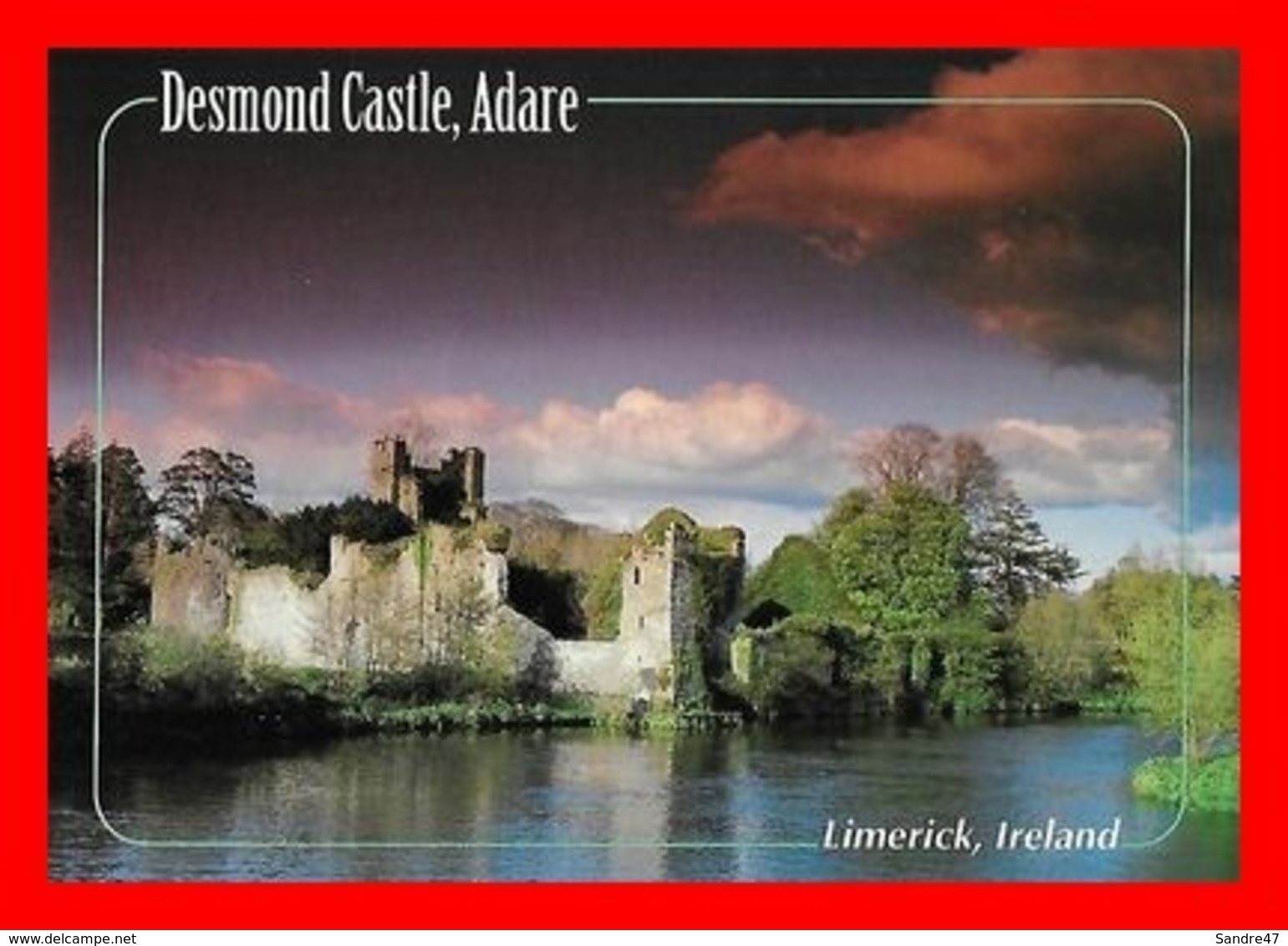 2 CPSM/gf ADARE (Ireland) Multivues / Desmond Castle..*1588 - Limerick