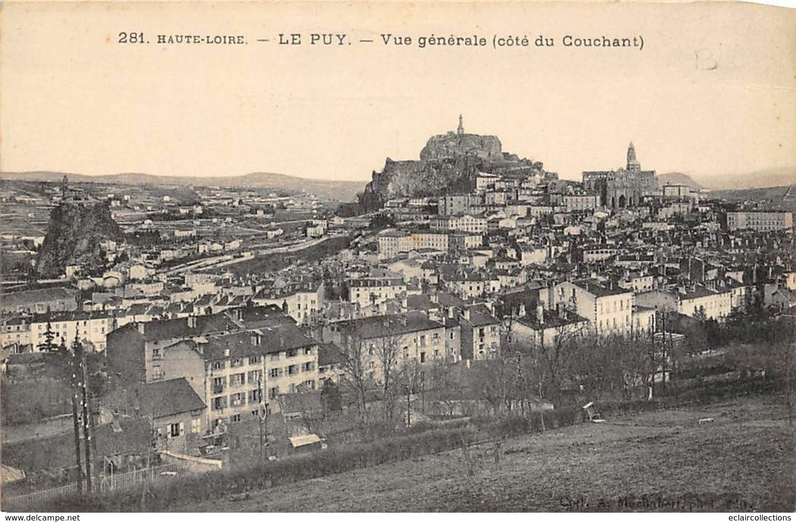 Le Puy En Velay          43       Vue Générale  Côté Couchant           (voir Scan) - Le Puy En Velay