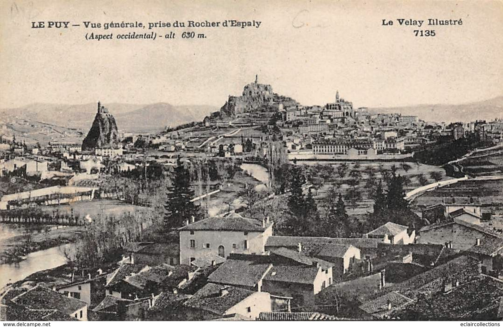 Le Puy En Velay          43       Vue Générale  Prise Du Rocher  D'Espaly            (voir Scan) - Le Puy En Velay