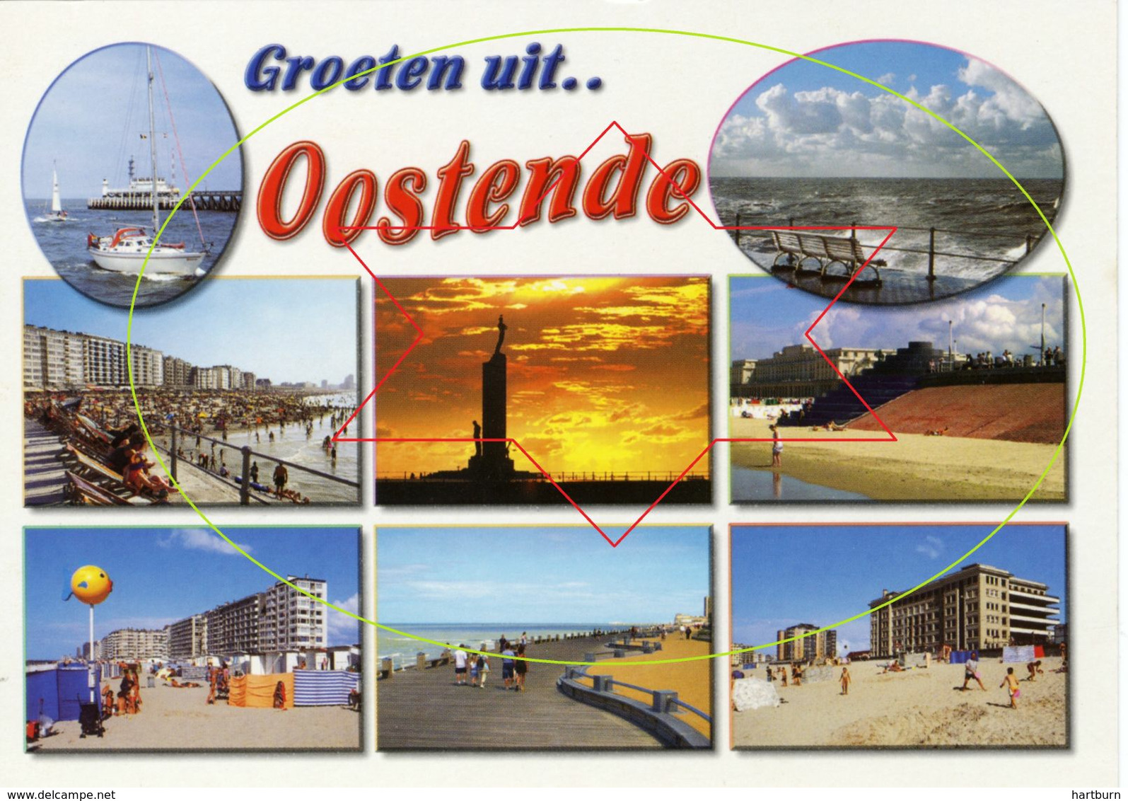 Kleurkaarten - Toeristische - Vakantie  .....Oostende - Ostende - Ostend (DOOS 11) - Meulebeke