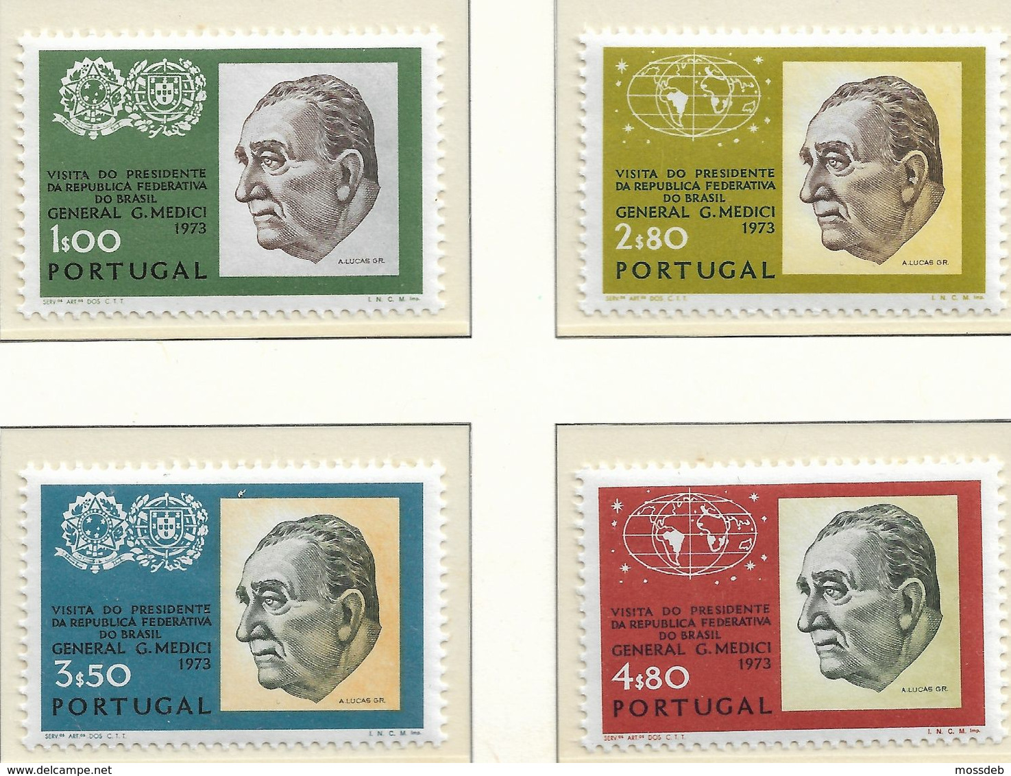 PORTUGAL 1973  VISITA DO PRESIDENTE  MÉDICI A PORTUGAL - Andere & Zonder Classificatie