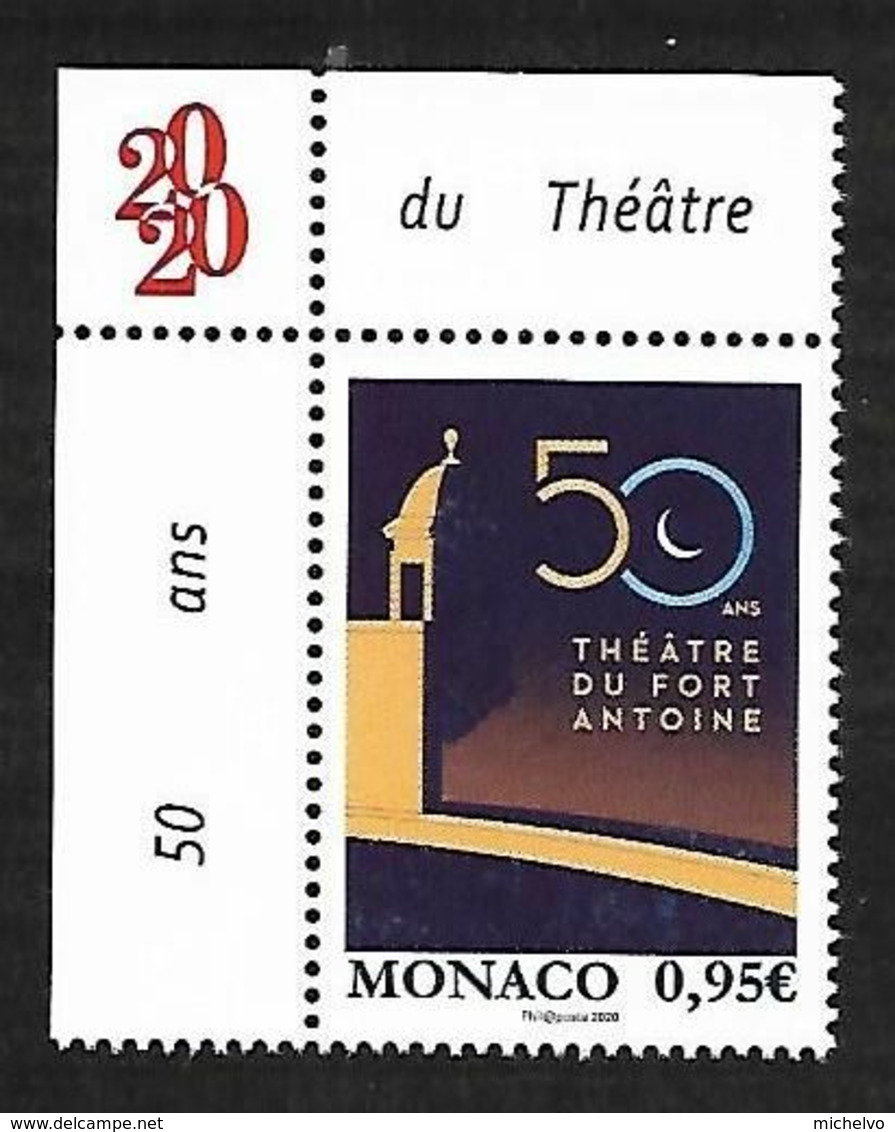 Monaco 2020 - Yv N° 3244 ** - 50 Ans Théâtre Du Fort Antoine - Unused Stamps