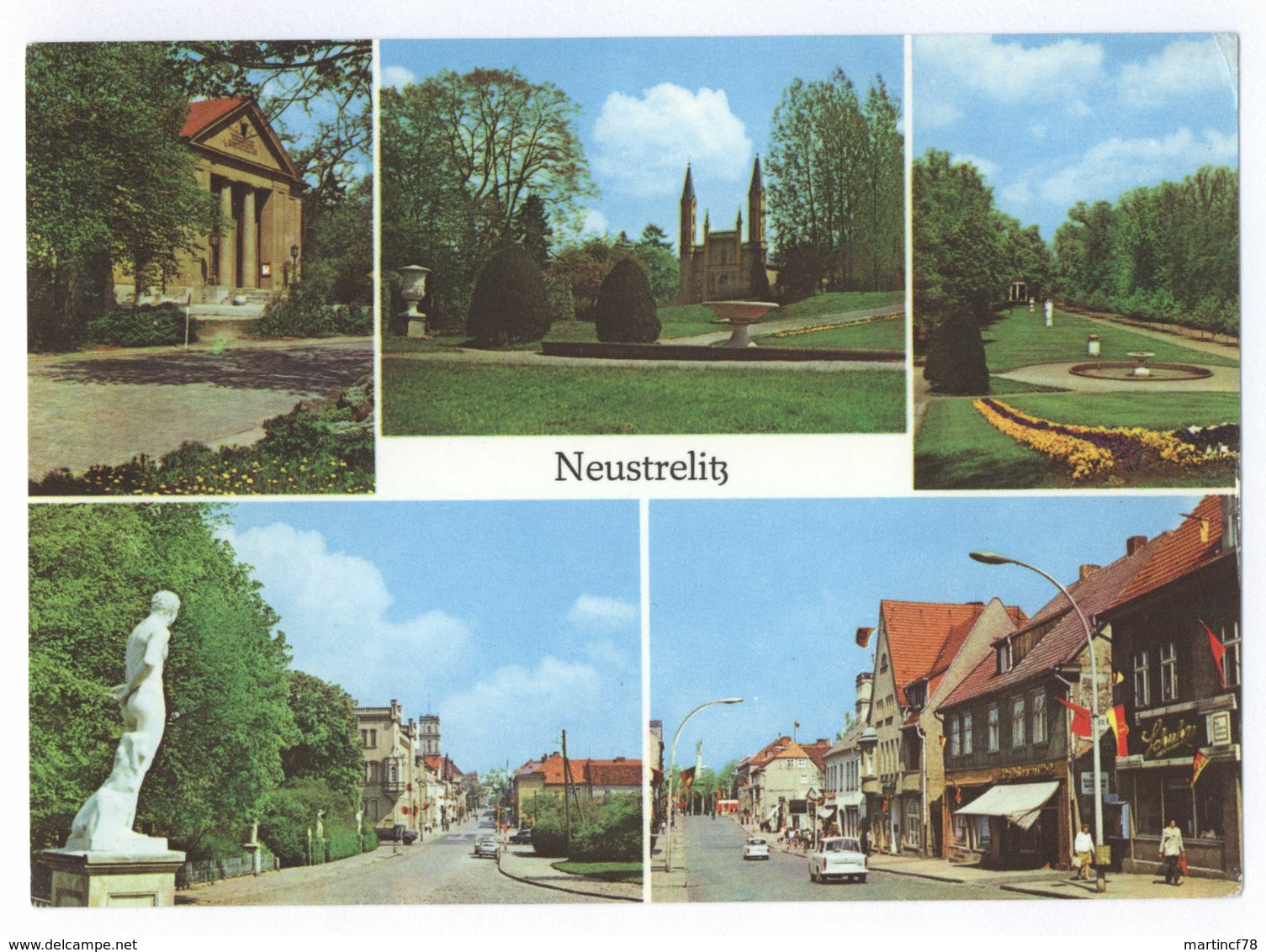 Neustrelitz Friedrich-Wolf-Theater Blick Zur Schloßkirche Im Stadtpark Gutenbergstraße Strelitzer Straße - Neustrelitz